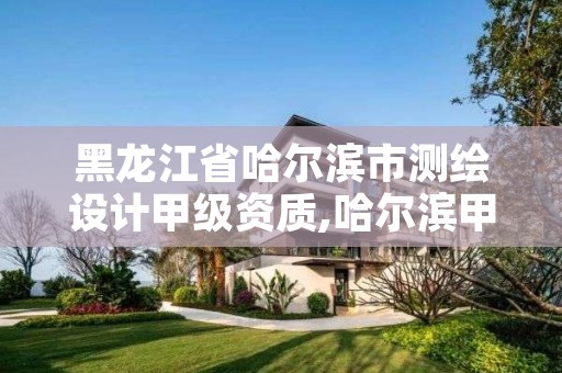 黑龙江省哈尔滨市测绘设计甲级资质,哈尔滨甲级测绘公司