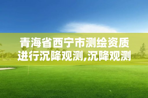 青海省西宁市测绘资质进行沉降观测,沉降观测单位资质