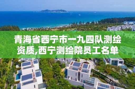 青海省西宁市一九四队测绘资质,西宁测绘院员工名单