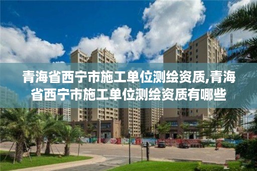 青海省西宁市施工单位测绘资质,青海省西宁市施工单位测绘资质有哪些