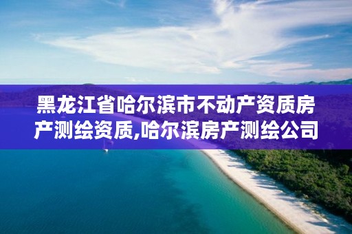 黑龙江省哈尔滨市不动产资质房产测绘资质,哈尔滨房产测绘公司