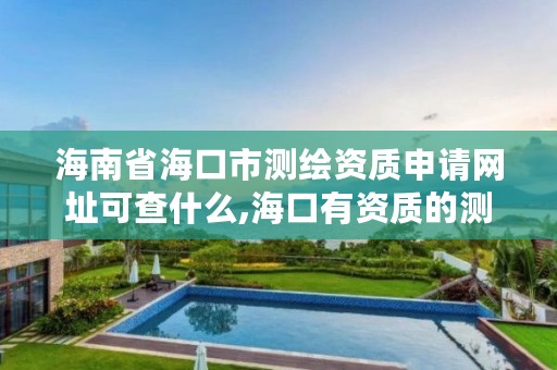 海南省海口市测绘资质申请网址可查什么,海口有资质的测绘公司