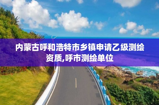 内蒙古呼和浩特市乡镇申请乙级测绘资质,呼市测绘单位