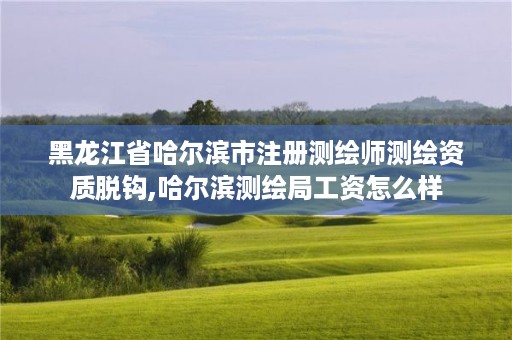 黑龙江省哈尔滨市注册测绘师测绘资质脱钩,哈尔滨测绘局工资怎么样