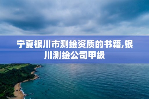 宁夏银川市测绘资质的书籍,银川测绘公司甲级