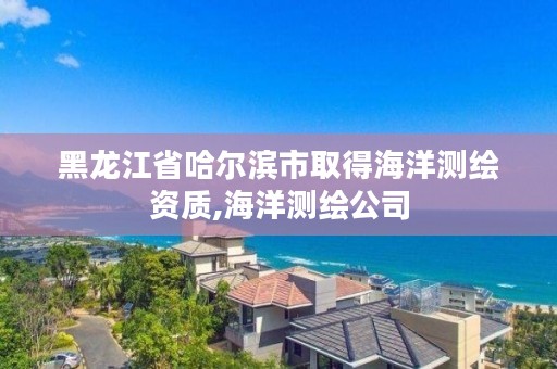 黑龙江省哈尔滨市取得海洋测绘资质,海洋测绘公司