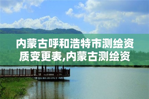 内蒙古呼和浩特市测绘资质变更表,内蒙古测绘资质代办