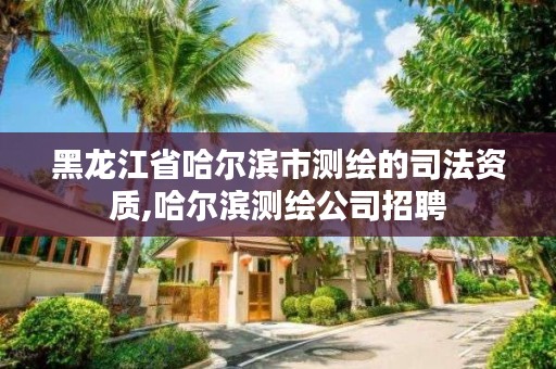 黑龙江省哈尔滨市测绘的司法资质,哈尔滨测绘公司招聘