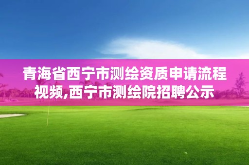 青海省西宁市测绘资质申请流程视频,西宁市测绘院招聘公示