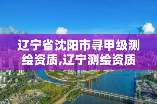 辽宁省沈阳市寻甲级测绘资质,辽宁测绘资质单位