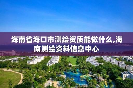 海南省海口市测绘资质能做什么,海南测绘资料信息中心