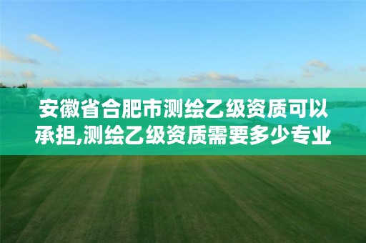 安徽省合肥市测绘乙级资质可以承担,测绘乙级资质需要多少专业人员