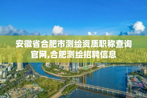 安徽省合肥市测绘资质职称查询官网,合肥测绘招聘信息