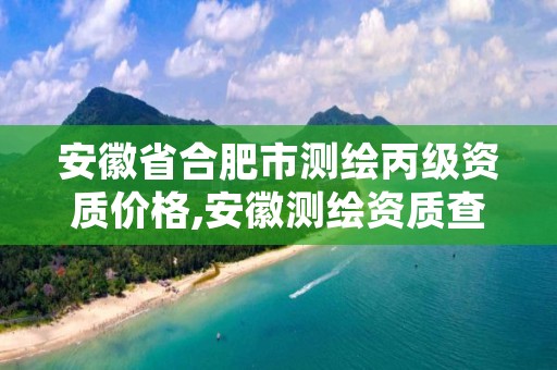 安徽省合肥市测绘丙级资质价格,安徽测绘资质查询系统