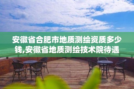 安徽省合肥市地质测绘资质多少钱,安徽省地质测绘技术院待遇