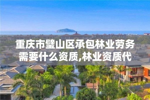 重庆市璧山区承包林业劳务需要什么资质,林业资质代办费用是多少