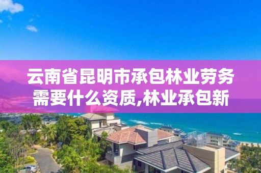 云南省昆明市承包林业劳务需要什么资质,林业承包新政策