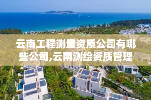 云南工程测量资质公司有哪些公司,云南测绘资质管理系统