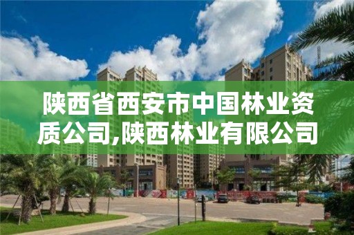 陕西省西安市中国林业资质公司,陕西林业有限公司