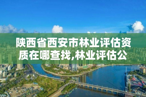 陕西省西安市林业评估资质在哪查找,林业评估公司资质