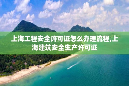 上海工程安全许可证怎么办理流程,上海建筑安全生产许可证