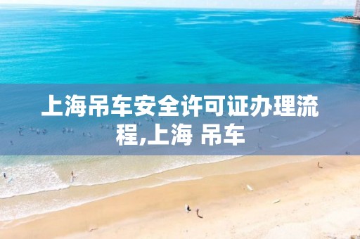 上海吊车安全许可证办理流程,上海 吊车