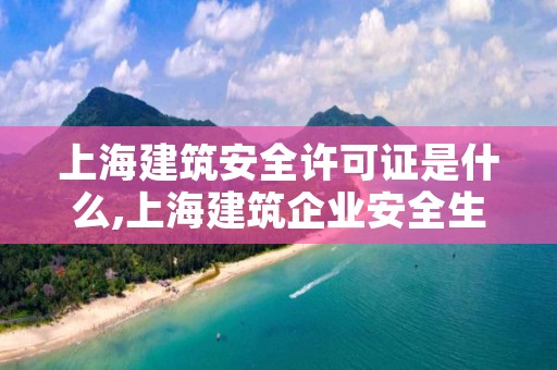 上海建筑安全许可证是什么,上海建筑企业安全生产许可证