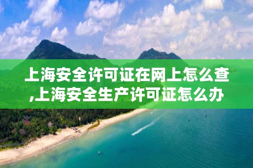 上海安全许可证在网上怎么查,上海安全生产许可证怎么办