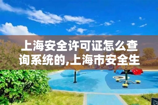 上海安全许可证怎么查询系统的,上海市安全生产许可证查询