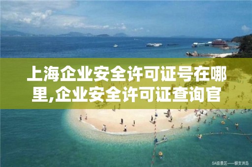 上海企业安全许可证号在哪里,企业安全许可证查询官网