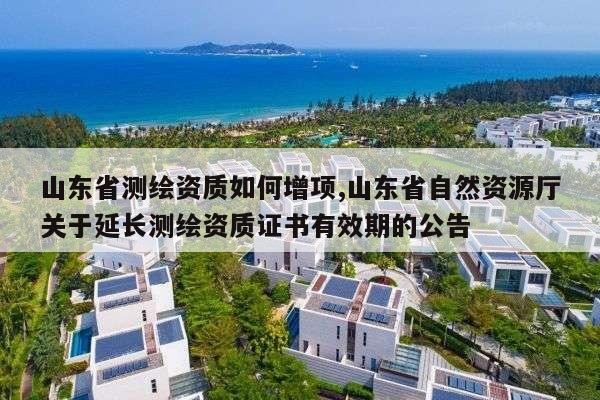 山东省测绘资质如何增项,山东省自然资源厅关于延长测绘资质证书有效期的公告