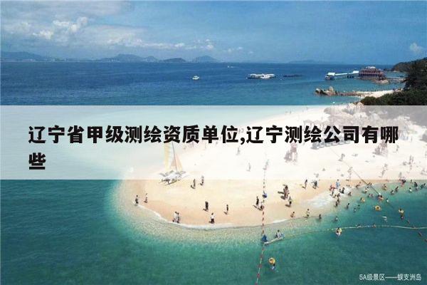 辽宁省甲级测绘资质单位,辽宁测绘公司有哪些